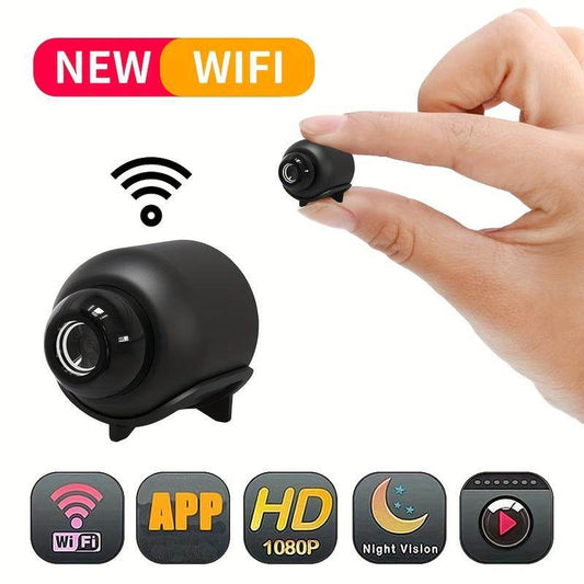 1Pc, Wireless Security Camera, 2.4Ghz Small Wifi Pet/Office/Home/Factory Security Camera, Remote Home Watching, Home Anytime, Anywhere, Wide Angle Range Electric Home Security IP Camera (Product without Memory Card) - My Chroma Cart