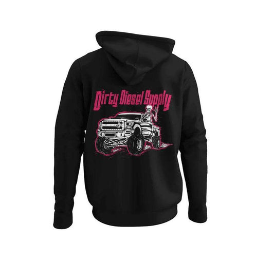 Dirty Diesel Supply 2011-2016 Ford F250 6.7 Red Powerstroke Hooded Sweatshirt - My Chroma Cart