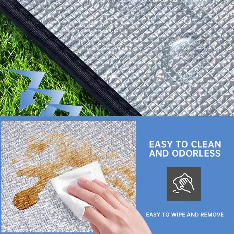 Outdoor Picnic Moisture-Proof Pad Double-Sided Thick Aluminum Film Waterproof Beach Mat Portable Tent Floor Mat Camping Mat - My Chroma Cart