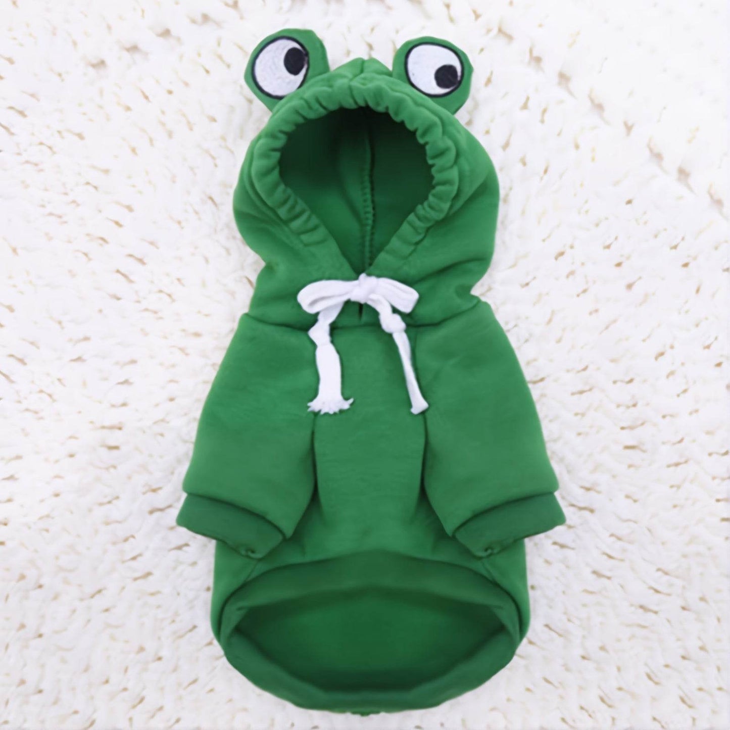 Green Fun Design Dog Hoodie - Cute Frog Pet Sweater For Small And Medium Dogs - Christmas Gift - My Chroma Cart