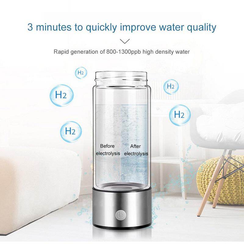 Health Smart Hydrogen Water Cup Water Machine Live Hydrogen Power Cup Bottle Drinkware Water Bottles Portable Reusable Washable Bottled - My Chroma Cart