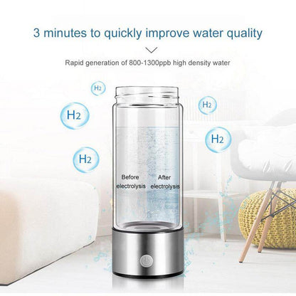 Health Smart Hydrogen Water Cup Water Machine Live Hydrogen Power Cup Bottle Drinkware Water Bottles Portable Reusable Washable Bottled - My Chroma Cart