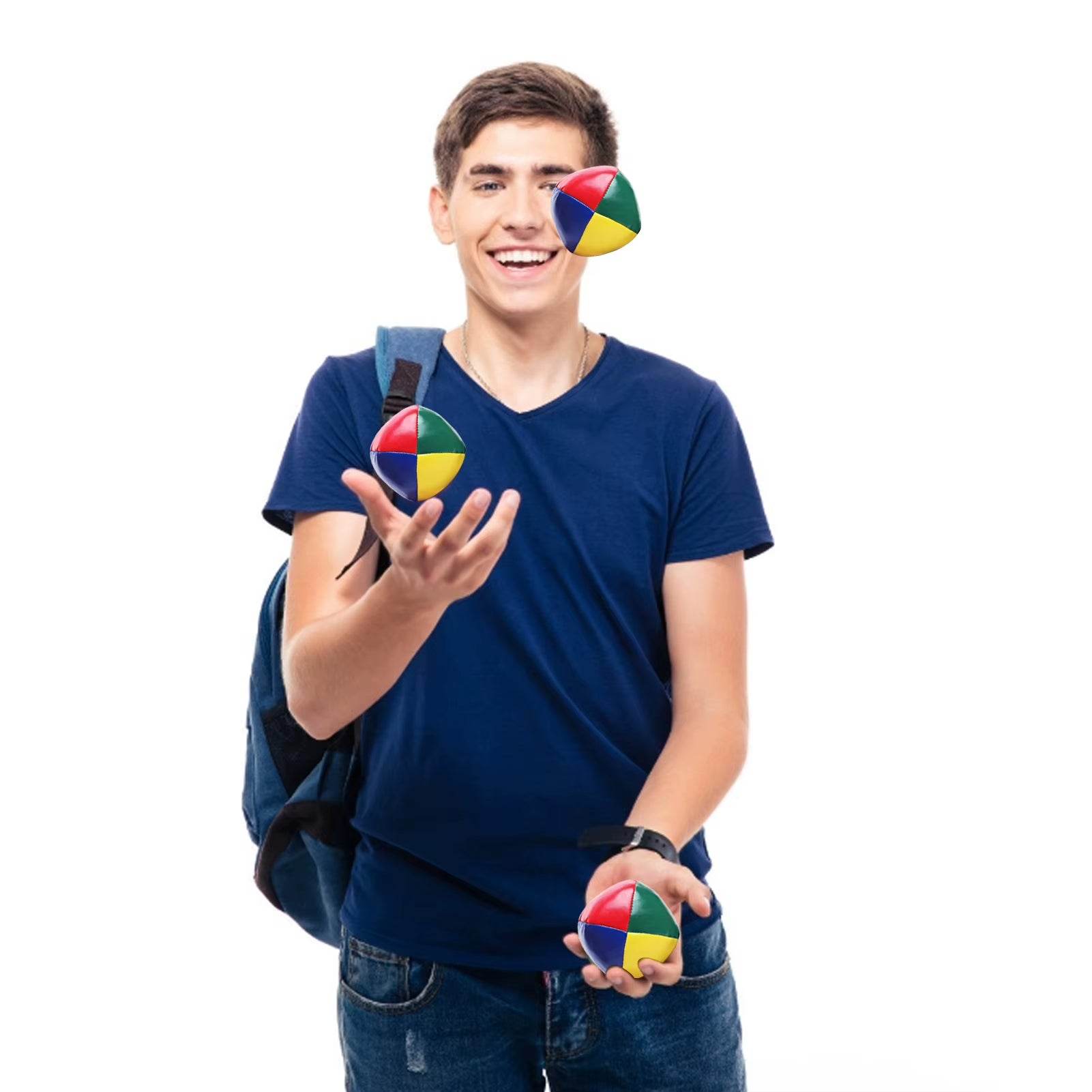 6PCS Smooth Durable Juggle Ball Juggling Balls Set for Beginners Learn to Juggle Beginner Kit Circus Children Kids Outdoor Toy - My Chroma Cart