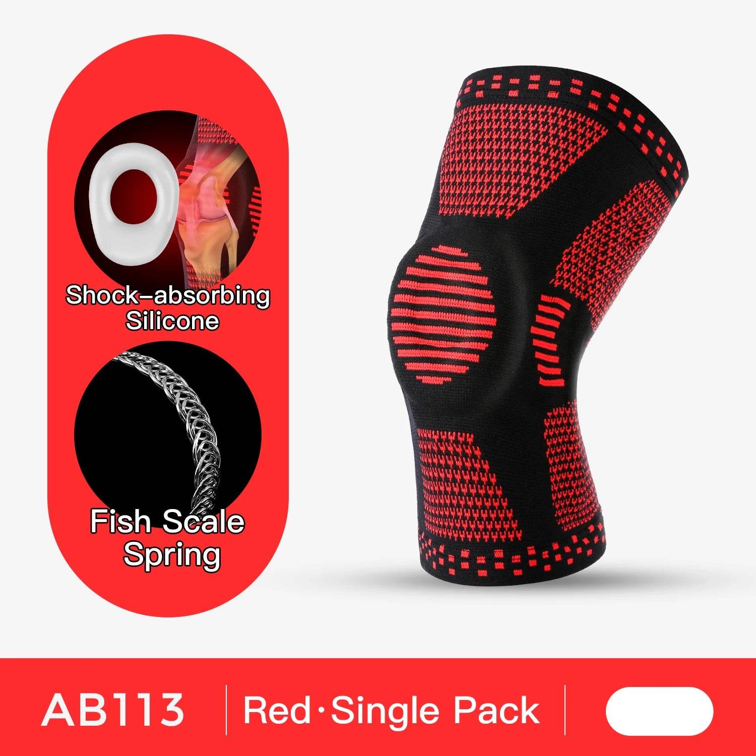 1PC Orthopedic Knee Pad Knee Brace Support Joint Pain Relif Patella Protector Adjustable Sport Kneepad Guard Meniscus Ligament - My Chroma Cart