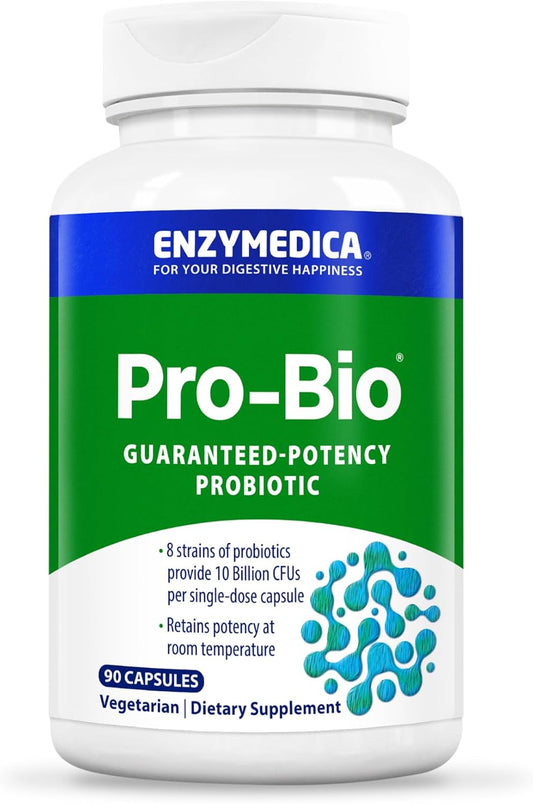 , Pro-Bio, Shelf Stable, Stomach-Acid Resistant Probiotic for Healthy Digestion, 10 Billion CFU, 90 Count