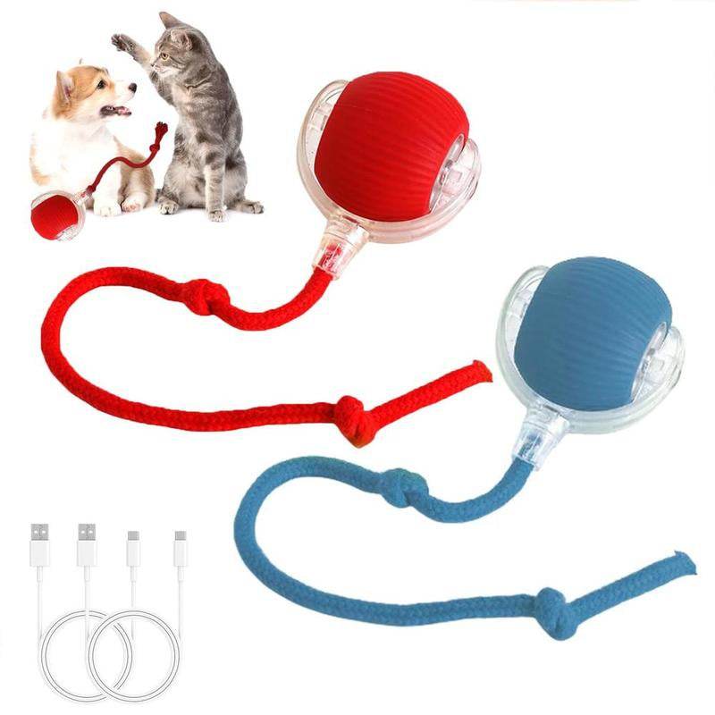 Interactive Cat Toy Ball: Automatically Rolling Electric Ball, Suitable for Indoor Cats/Dogs, Brings the Fun of Chasing Tails. Motion Sensing, Keeps Pets Busy and Enjoys Rich Sports Stimulation. Great Pet Gifts/Supplies. - My Chroma Cart