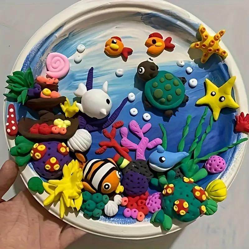 12/24/50 Color Air Dry Clay Set, Ultra Light Clay with Sculpting Tools, DIY Handicrafts - My Chroma Cart