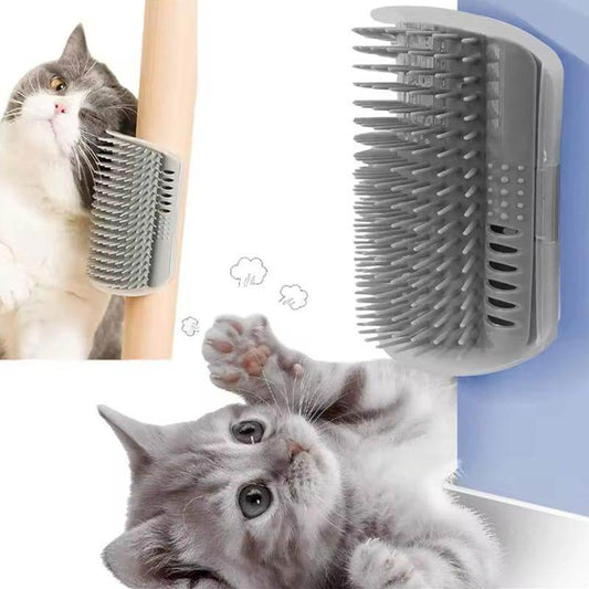 Pet Self Grooming Brush, Cat Corner Massage Comb, Cat Scratcher, Pet Back Massager, Wall Corner Cat Scratching Brush, Pet Stuff - My Chroma Cart