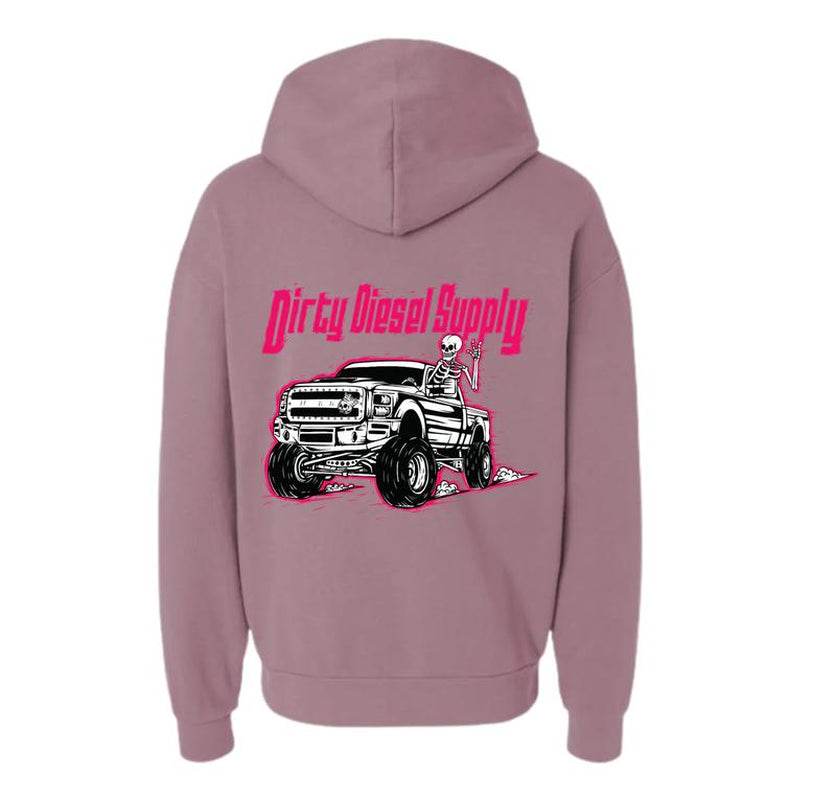 Dirty Diesel Supply 2011-2016 Ford F250 6.7 Red Powerstroke Hooded Sweatshirt - My Chroma Cart
