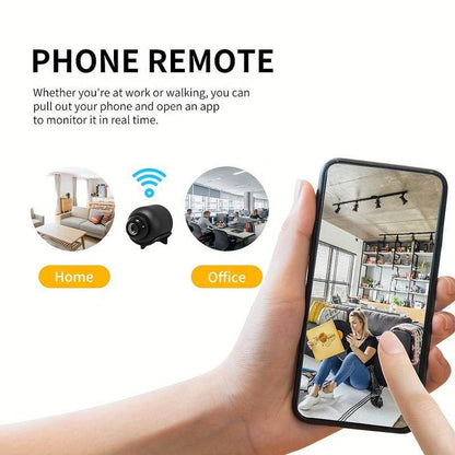 1Pc, Wireless Security Camera, 2.4Ghz Small Wifi Pet/Office/Home/Factory Security Camera, Remote Home Watching, Home Anytime, Anywhere, Wide Angle Range Electric Home Security IP Camera (Product without Memory Card) - My Chroma Cart