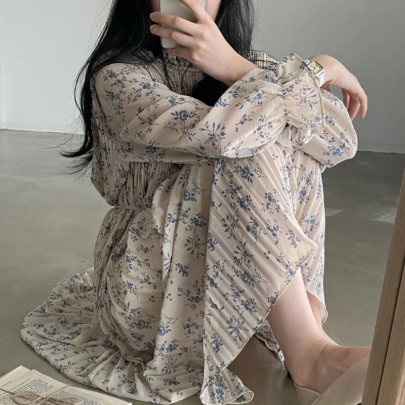 Women’s Floral Puff Sleeve Dress