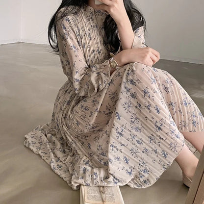 Women’s Floral Puff Sleeve Dress