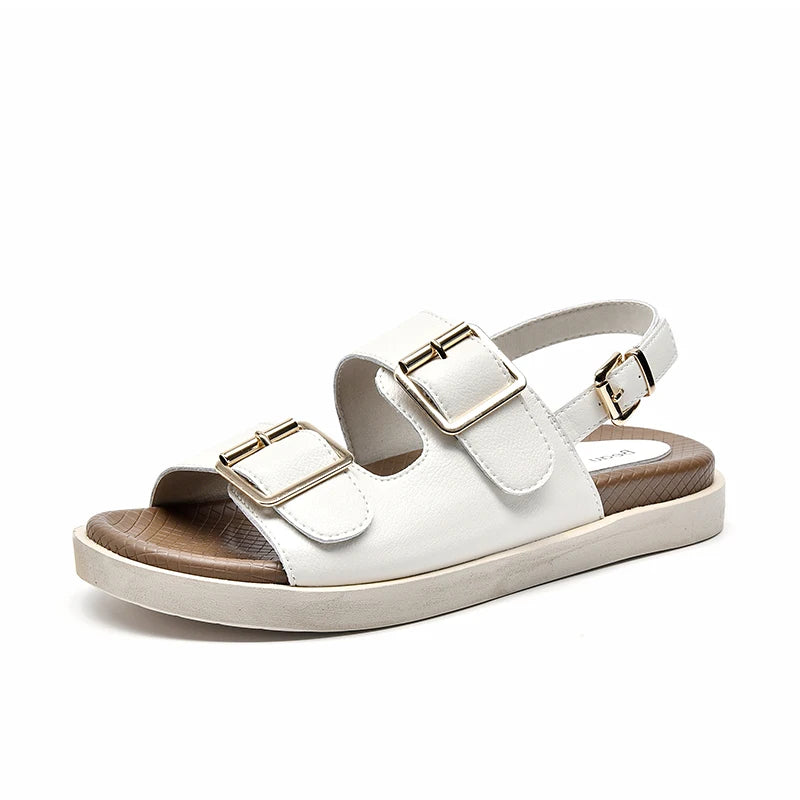 BeauToday Women Leather Sandals