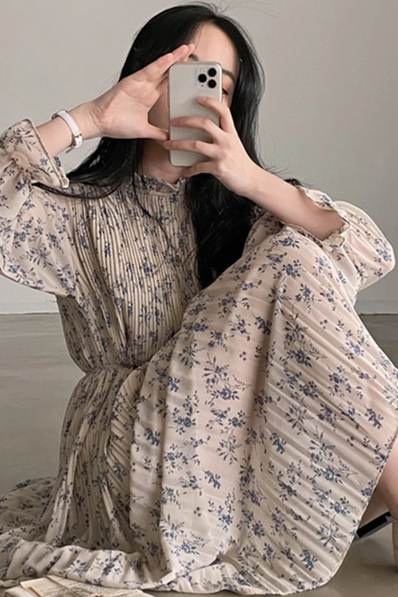 Women’s Floral Puff Sleeve Dress