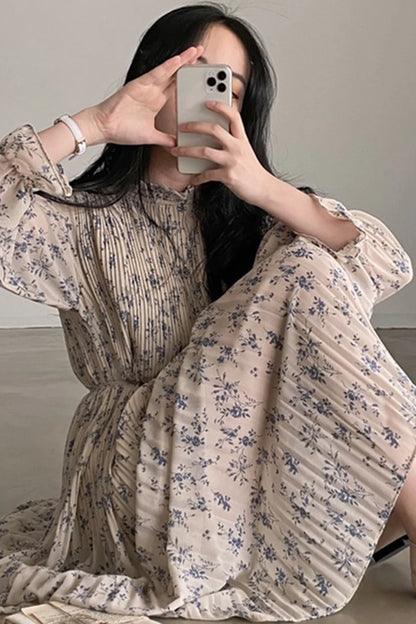 Women’s Floral Puff Sleeve Dress