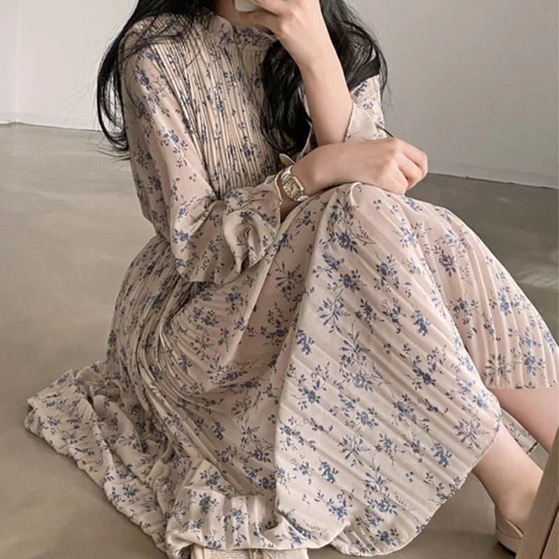 Women’s Floral Puff Sleeve Dress