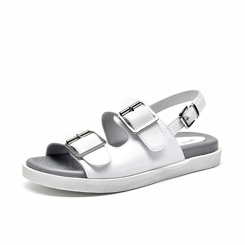 BeauToday Women Leather Sandals