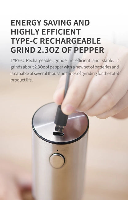USB Rechargeable Electric Pepper Grinder