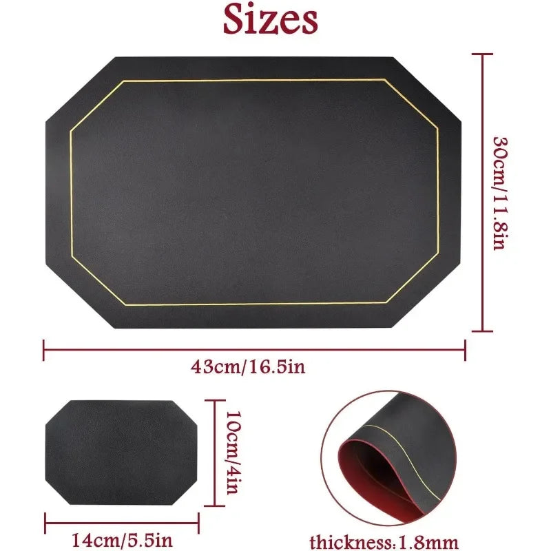 Faux Leather Waterproof Dining Placemats