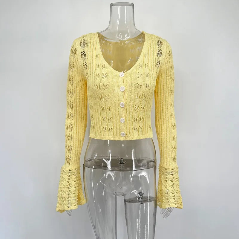 Tuularose Knitted V-Neck Top