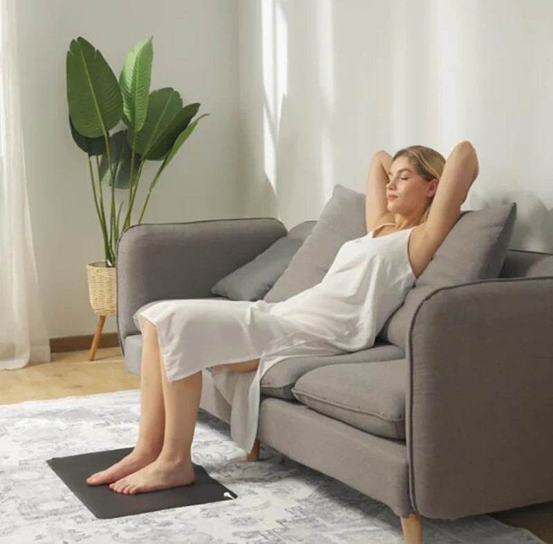 Earthing Mat with Wristband Soft PU Grounding Mat Pad Healthy Balance for Anxiety Relief & Better Sleep Earth Connected Therapy - My Chroma Cart