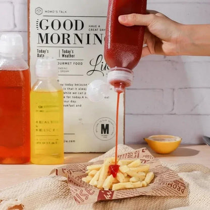 Plastic Oil Bottle Squeeze Condiment BBQ Dispenser