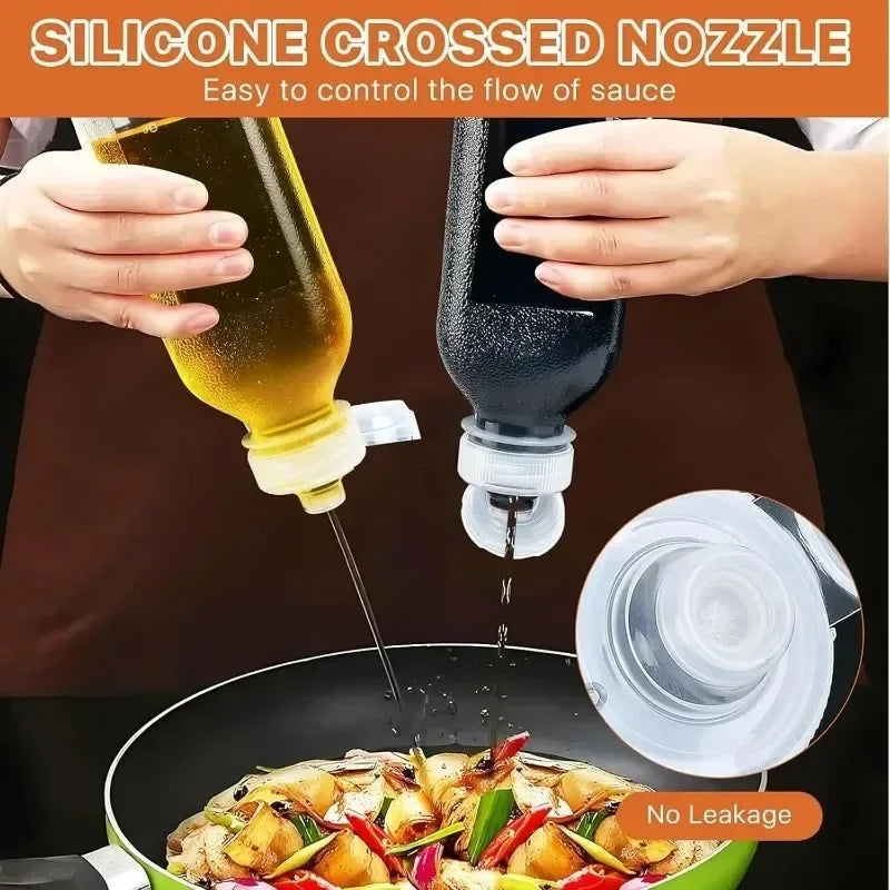 Plastic Oil Bottle Squeeze Condiment BBQ Dispenser