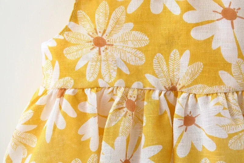 Girls Summer Floral Princess Dress