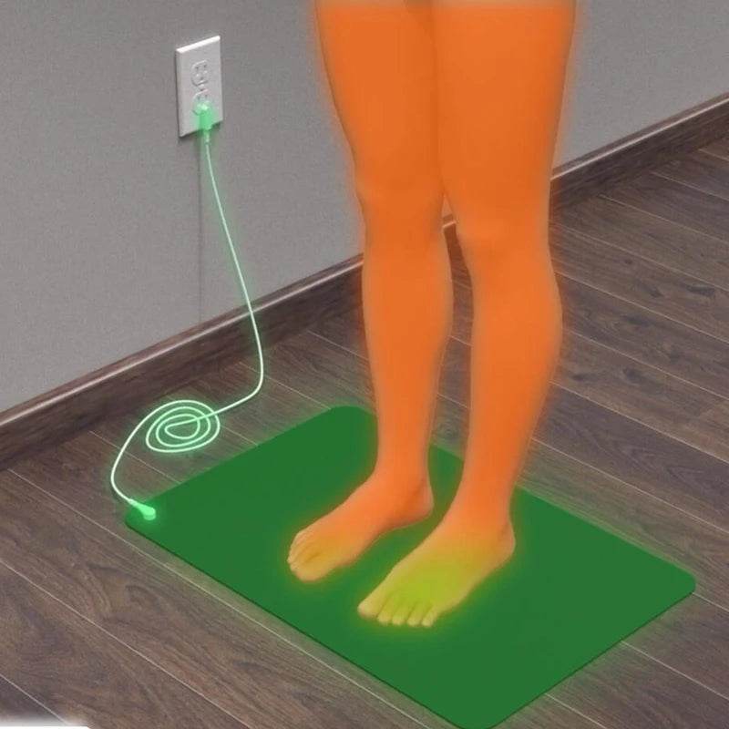 Earthing Mat with Wristband Soft PU Grounding Mat Pad Healthy Balance for Anxiety Relief & Better Sleep Earth Connected Therapy - My Chroma Cart