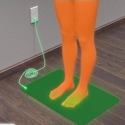 Earthing Mat with Wristband Soft PU Grounding Mat Pad Healthy Balance for Anxiety Relief & Better Sleep Earth Connected Therapy - My Chroma Cart
