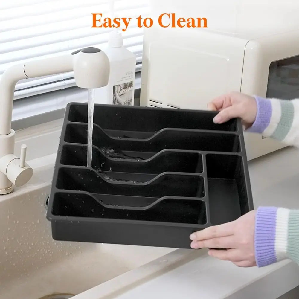 Silverware Organizer Tray with Lid