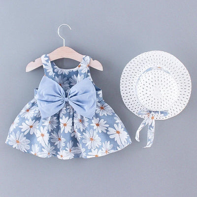 Girls Summer Floral Princess Dress