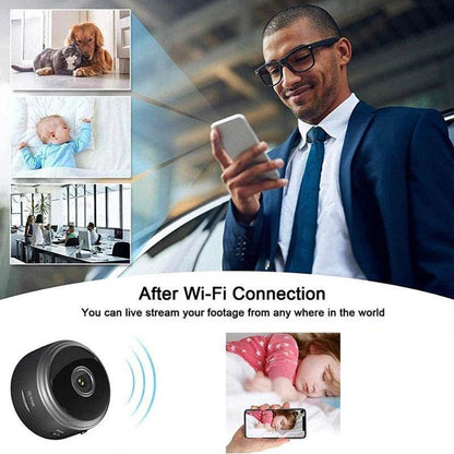 A9 Mini WiFi Security Camera - 720P HD Wireless Home Surveillance with Remote Monitoring - My Chroma Cart