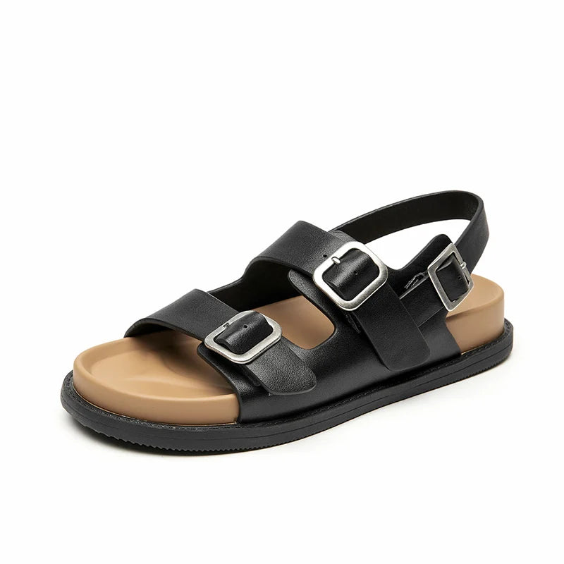 BeauToday Women Leather Sandals