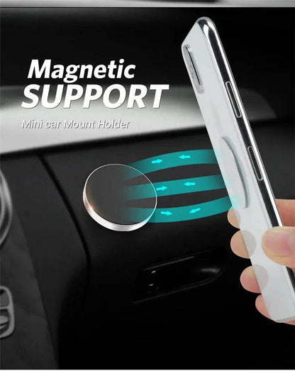 Magnetic Phone Car Holder Stand Universal Magnetic Mount Bracket Stick on Car Dashboard Wall for iPhone Samsung Xiaomi Huawei - My Chroma Cart