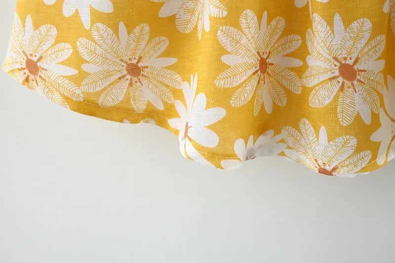 Girls Summer Floral Princess Dress