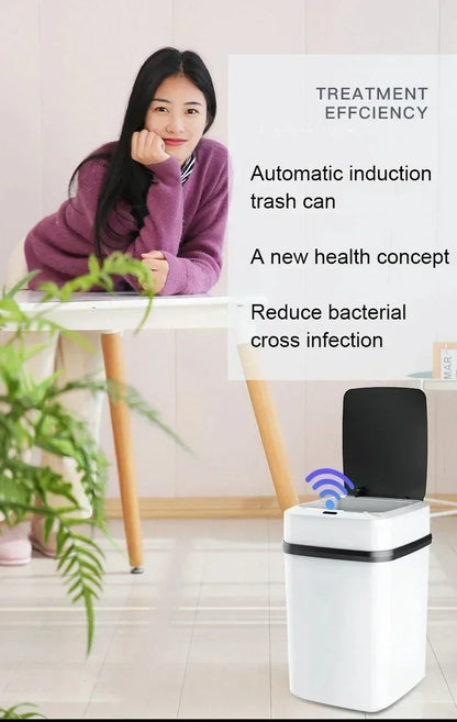 13L Touchless Automatic Sensor Trash Can for Home