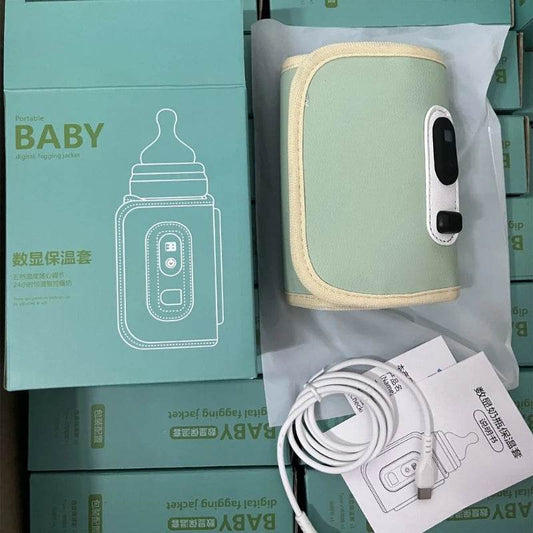 USB Milk Bottle Warmer Infant Bottle Portable Heat Keeper Formula Milk Travel Heating Sleeve for Baby Nursing Bottles - My Chroma Cart