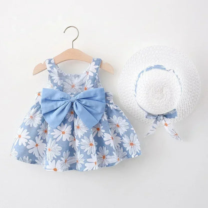 Girls Summer Floral Princess Dress