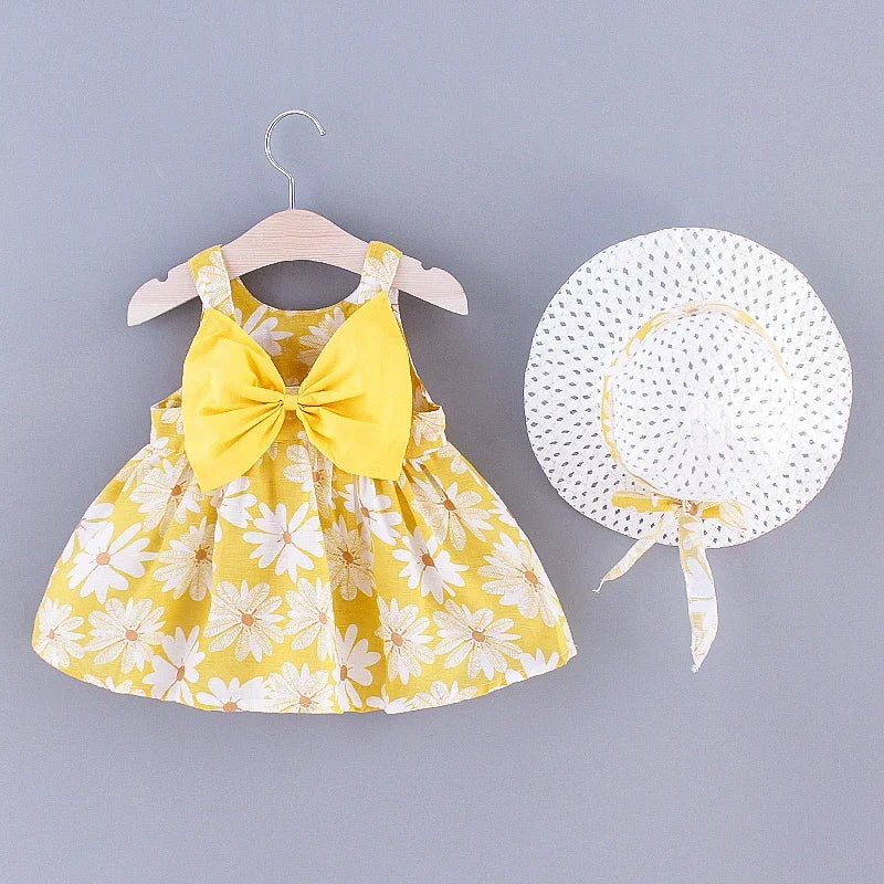 Girls Summer Floral Princess Dress