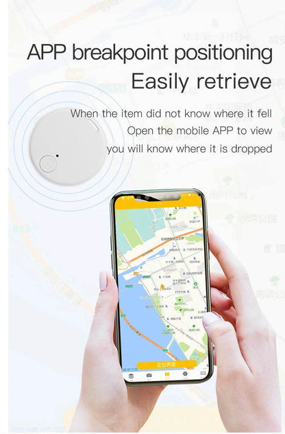 Mini GPS Locator AntiLost Alarm Wallet Keychain Smart Tag Bluetooth-Compatible Tracer Keychain Dog Pet Child Tracker Key Finder - My Chroma Cart