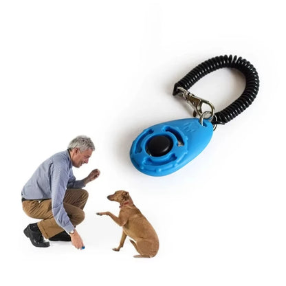 Dog Training Clicker Aid Adjustable WristStrap Sound Plastic Pet Cat Click Trainer Key Chain Dog Repeller Dog Supplies ﻿