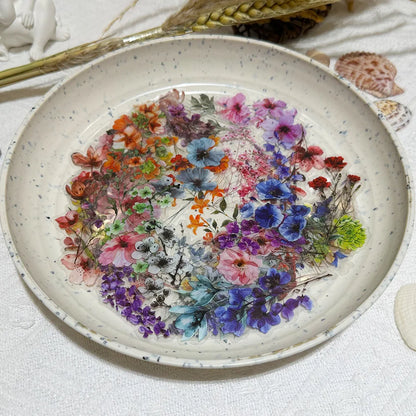 50 PCS Ink Flower Stickers Pack Waterproof Transparent PET Booklet Flower Material Decorative Guitar Notebook