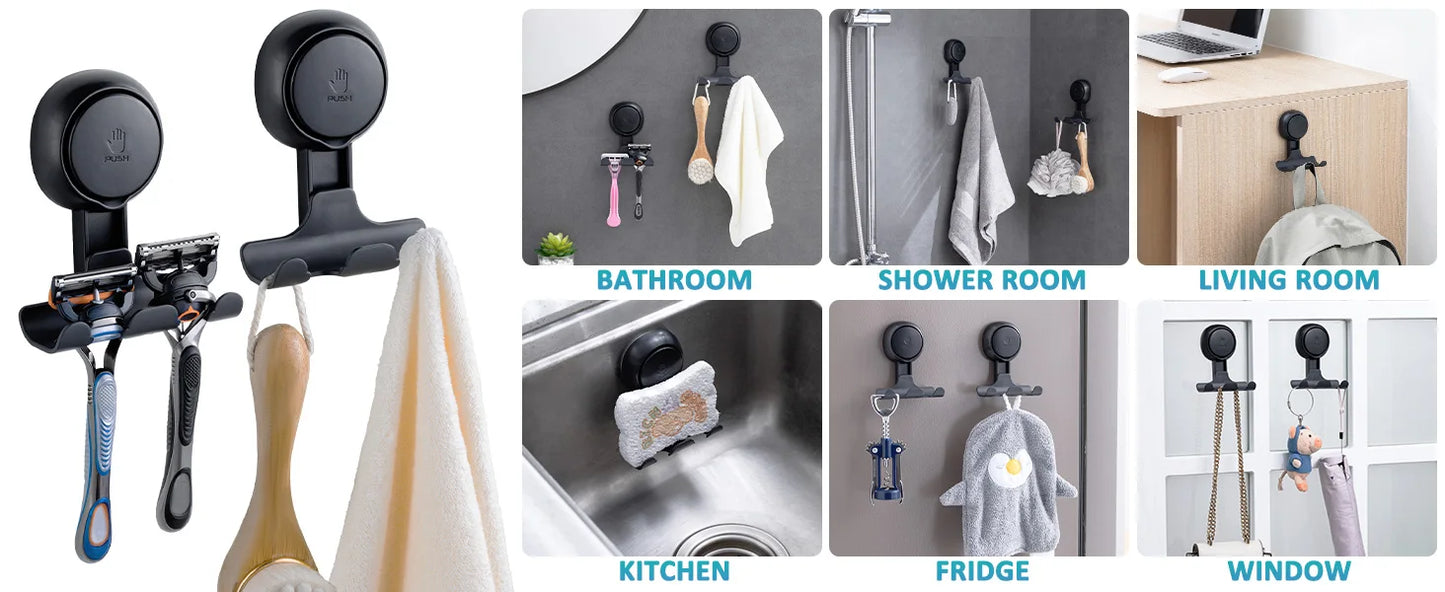 TAILI Suction Cup Shower Razor Hooks