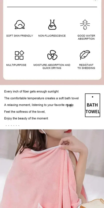 Wearable Bath Towel Dress