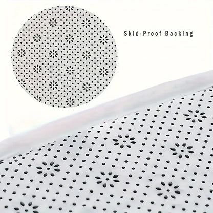 Simple kitchen floor mat flannel L-shaped water-absorbing pad foot pad non-slip long carpet