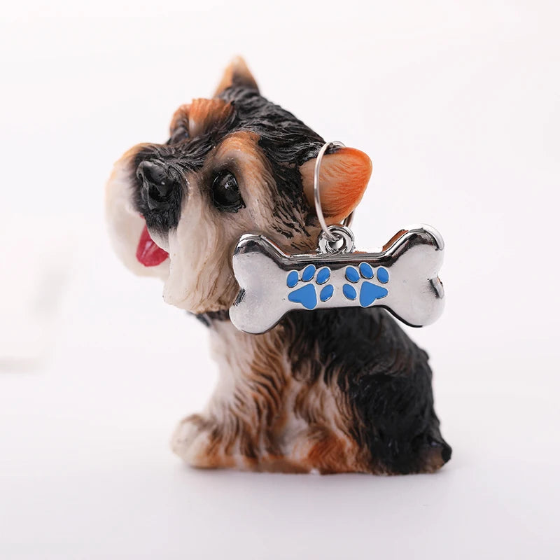 Anti-loss Metal Dog Tag Hanging Ornament Pet Collar Zinc Alloy Bone Hanging Ornament Engraved Identity Nameplate Pet Supplies