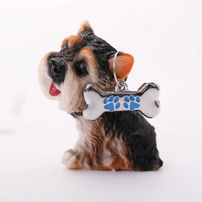 Anti-loss Metal Dog Tag Hanging Ornament Pet Collar Zinc Alloy Bone Hanging Ornament Engraved Identity Nameplate Pet Supplies