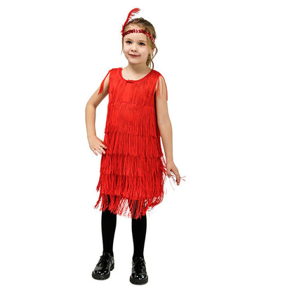 Girls Party Flapper Dance Dress