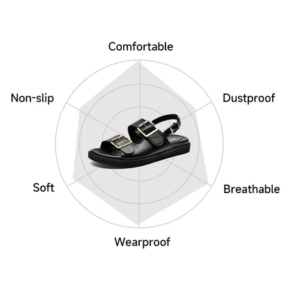 BeauToday Women Leather Sandals